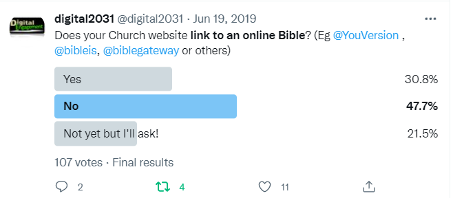 Does your church link to an online Bible?